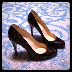 Christian Louboutin Patent Tortoiseshell Pumps